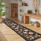 DUKINO 2x12 Washable Runner Rug, Non Slip Long Kitchen Runner Rug, Black - Image 5