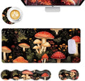 Mouse Pad,Large Desk Mat Set, 4in1 XL Mousepad + Keyboard Wrist Rest+Mouse Wrist Rest+Coaster with Ergonomic Desk Pad for Home Office Table Computer Cover -Mushrooms Woodland Botanical by Unknown