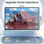 FLYTOCCA Portable Monitor, 16 Inch FHD 1200P, Horizontal/Vertical Monitor, Plug & Play, Built-in Speakers, Travel Monitor for Laptop with Premium Smart Cover - Image 2