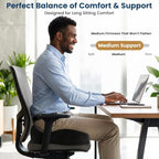 BlissTrends Memory Foam Seat Cushion for Office Chair & Car Seat, Black - Image 2