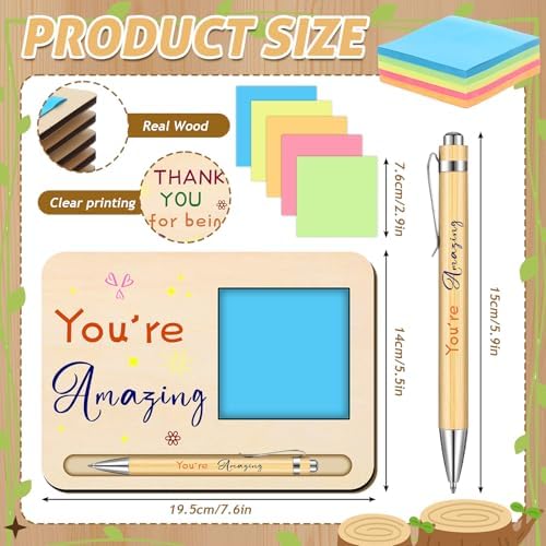 Dispowreath 10 Set Employee Christmas Appreciation Gift Sticky Note Holder - Image 2