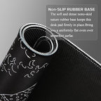 MEWOOCUE® Large Gaming Mouse Pad for Computer,Black Japanese Sea Wave Anime Mouse Mat,Long XXL Waterproof Keyboard Pads,Big Non-Slip Mouse Pads for Game Office Home（47.2 x 23.6 in） - Image 6