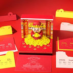 3D Art Calendar 2026,God of Wealth Time Piece Calendar 3D Memo Pad Creative Rip Away Paper Carving DIY Note - Image 3