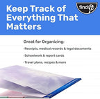 Find It File Folder Notepad, 72-Ct 3rd-Cut Tab Organizer Folders, Tie-Dye - Image 5