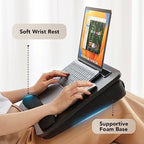 HUANUO Laptop Lap Desk with Cushion, Fit up to 15.6" Laptop, Black - Image 3