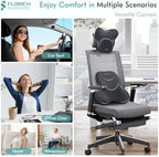 FLORICH Car Lumbar Support Pillow and Neck Headrest Pillow for Office Chair, Ergonomic Memory Foam, Relieves Neck, Back Pain, Pressure-Relieving Back Support for Car, Office Chair & Wheelchair – Gray - Image 6