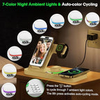 Dual Phone Foldable Wireless Charging Station for Apple, Couple&Family Use - Image 4