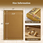 24x36 Cork Bulletin Board with Vintage Gold Ornate Frame for Notes Memories - Image 5