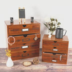 Small Wooden Drawers Wooden Box with Drawer Brown - Image 6