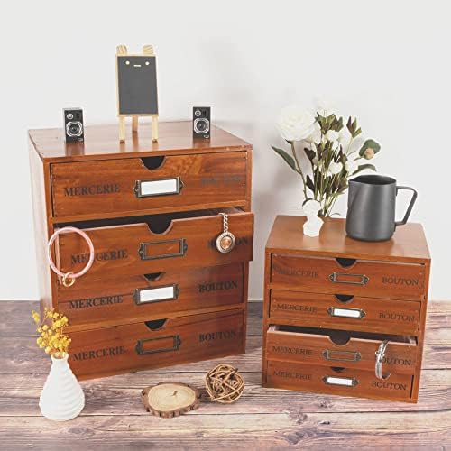 Small Wooden Drawers Wooden Box with Drawer Brown - Image 6