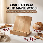 Small Wooden Cookbook Stand Keeps the Recipes Open and Frees Your Hands - Image 5