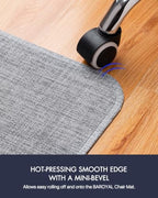 BARoyal Office Chair Mat for Hardwood Floor Under Desk Computer Rolling Chair Mat for Wood/Tile Floor Heavy Duty PVC Plastic Hard Floor Protector 48" x 60"(Nardo Grey) - Image 5