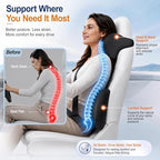 Allaboutsla Lumbar Back Support Pillow for Car, Neck Headrest Pillow Set - Image 3