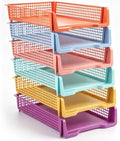Geetery Turn in Trays Classroom, Wildflower Color, Set of 6 by Geetery