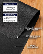 BARoyal Office Chair Mat for Hardwood Floor Under Desk Computer Rolling Chair Mat for Wood/Tile Floor Heavy Duty PVC Plastic Hard Floor Protector 30" x 48"(Space Black) - Image 4