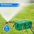 Hrensaw Medium Outdoor Electrical Box(10.6x5.7x4.9inch),Weatherproof Connection Box w/6 Cable Entry,IP54 Waterproof Extension Cord Cover Protect Power Strip,Timer,Plug,Holiday Lights,Green (Pack of 2) - Image 5