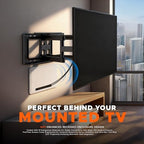 in-Wall Media Box - TV Cable Management Kit, Structured Media Enclosuree, Home Theater Box, Compatible with Roku, Apple TV, Samsung One Connect Mini - WiFi Friendly, Dual Purpos, White-9" - Image 2