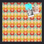 PinPix 17x17 inch Cork Bulletin Board. This Decorative Framed Pin Board Comes with Abstract Pattern in Color Design and Satin Black. Ideal for Home, Office Decor or School (PinPix-564) by PinPixBulletinBoards