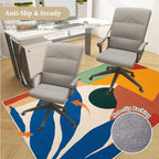 Office Chair Mat for Hardwood Floor, 72"x48" Easy Glide Computer Desk Mat Protector for Rolling Chair Under Desk Rug Nonslip Backing, Machine Wash, (Modern) - Image 5