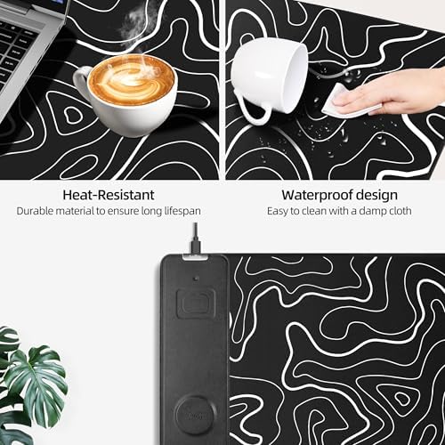 Magnetic Wireless Charging Mouse Pad, 31.5"x15.8" XXL Desk Mat - Image 6