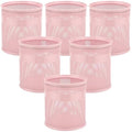 Segarty Pencil Holder, 6 Pack Pink Pen Holder for Desk, 3.9 x 4.2 inch Large Mesh Round Pen Cup Container Set Desktop Accessories Organizer for Office Supply, School Classroom, Makeup Brush by Segarty