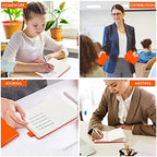 feela 15 Pack Pocket Small Notebooks Bulk, Mini Cute Notepads Hardcover College Ruled Lined Journals with Pen Holder for School Business Memos, with 15 Black Pens, 3.5”x 5.5”, A6, Orange - Image 7