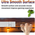Large Gaming Mouse Pad, Keyboard Wrist Rest + Mouse Wrist Pad + Coaster Combination Set, Memory Sponge Non-Slip Base. Suitable for Office and Home, Christian Cross - Image 4