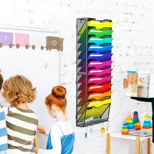 Gawerk Hanging Wall File Organizer, 12+1 Tier - Image 3
