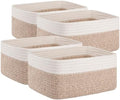 OIAHOMY 4 PACK 12L Storage Baskets for Organizing Storage Bins Brown by MasterofSpaceOptimization
