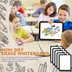 Outus 10 Pcs Dry Erase Mini White Boards Bulk 8.5 x 11'' Small Magnetic Whiteboard Double Sided Colored Writing Boards for Kids Students Locker Fridge(Black) - Image 6