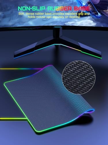 Wireless Charging RGB Gaming Mouse Pad, Desk Pad for MacBook, PC, Laptop - Image 5