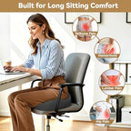 TushGuard 6-Zone Ergonomic Seat Cushion with Coccyx Cutout, Grey - Image 7