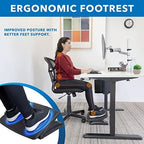Mount-It! Under Desk Footrest, Adjustable Foot Rest Under Desk with 3 Tilt Positions, Large Non Slip Office Foot Rest with Massaging Surface, Ergonomic Foot Stool Under Desk for Home or Office - Image 3