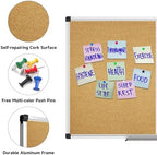 XBoard Magnetic whiteboard Corkboard Combo,36 x 24 Inches - Image 2