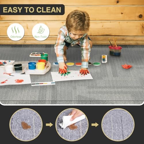 36”x 48” Carpet Floor Mat for Office Chair, Clear Desk Chair Floor Mat for Carpet for Medium/Low Pile, HeavyDuty Chair Mats for Carpeted Floors, Studded Desk Mat for Carpets for Homes and Offices - Image 5
