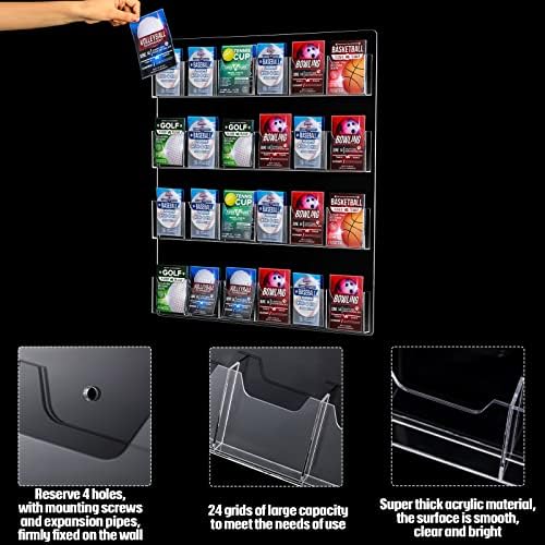 Weysat Acrylic Brochure Pamphlet Holder Brochure Display Stand, 2 Pieces - Image 4
