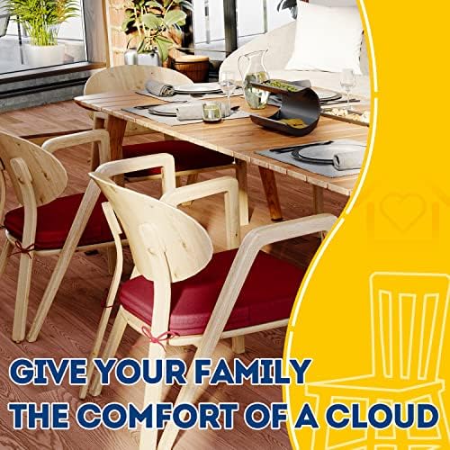 AAAAAcessories Chair Cushions for Dining Chairs, 17 x 16 x 2 in, Set of 4 - Image 6