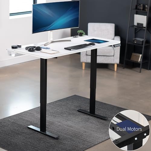 VIVO White 60 x 30 in Standing Desk, DESK-KIT-E2B-P3W - Image 4