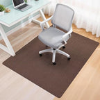 Office Chair Mat for Hard Floors,48"x55" Anti-Slip Waterproof Hardwood Floor Chair Mat,Heavy Duty Floor Protector Rolling Chairs for Home Office(Coffee) by Higoom