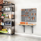 Ultrawall Heavy Duty Folding Workbench with Pegboard, Wall Mount Work Table - Image 7