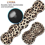 Large XXL Gaming Desk Mat 31.5"x 11.8", Ergonomic Keyboard Wrist Rest & Mouse Pad Wrist Rest + Coaster Set, Non-Slip Base, Memory Foam, Office and Home, Leopard Print - Image 2