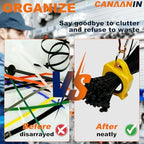 Zip Tie Holder Cable Tie Holder Colorful Portable Safe Efficient Organizer for Tradie Bits Cable Tie Zip Ties Reusable One-Hand Access Auto-Reset 8 Pack (Gray) - Image 2