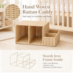 Rattan Diaper Caddy Organizer for Changing Table - Image 5