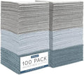 S&T INC. Microfiber Cleaning Cloth, 100 Pack, 11.5" x 11.5", Blue by STINC