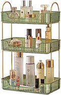 Akinbas 3 Tier Bathroom Organizer Countertop Makeup Perfume Tray Skincare Organizer for Bathroom Dresser Vanity (Green) by AKINBAS