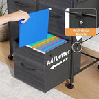 HIGDBFE 4 Drawer Mobile Lateral File Cabinet 23''W for Large Printer - Image 6