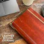 SETTINI® Vegan Leather Journal Gift Set with Pen 192 Pages, Classic - Image 4