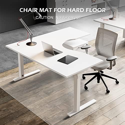 SALLOUS Chair Mat for Hard Floors, 60" x 75" Office Chair Mat for Hard Surface, Vinyl Floor Mat for Gaming Chairs, Multi-Purpose Floor Protector Desk Mat for Home Office (Clear) - Image 4