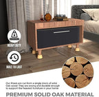 FASONLA Bed Risers (Set of 4) Furniture Risers Lifts Height 2", Oak Solid Wooden Risers for Bed, Furniture Risers with Non-Slip Recessed Hole (Monolithic Wood, 4pcs-2" Hight-Natural) - Image 5