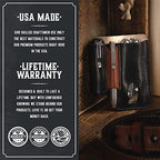 Made in USA Leather EDC Pouch | Leather Multitool Sheath/Holster for Men | Belt Clip/Pocket Organizer for Leatherman, Gerber & SOG Multitools | Knife/Multi Tool & Flashlight & Pen Holder - Image 5